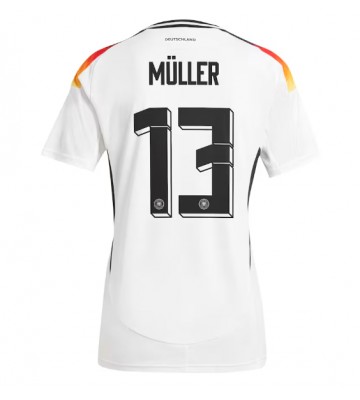 Tyskland Thomas Muller #13 Hjemmebanetrøje Dame EM 2024 Kort ærmer